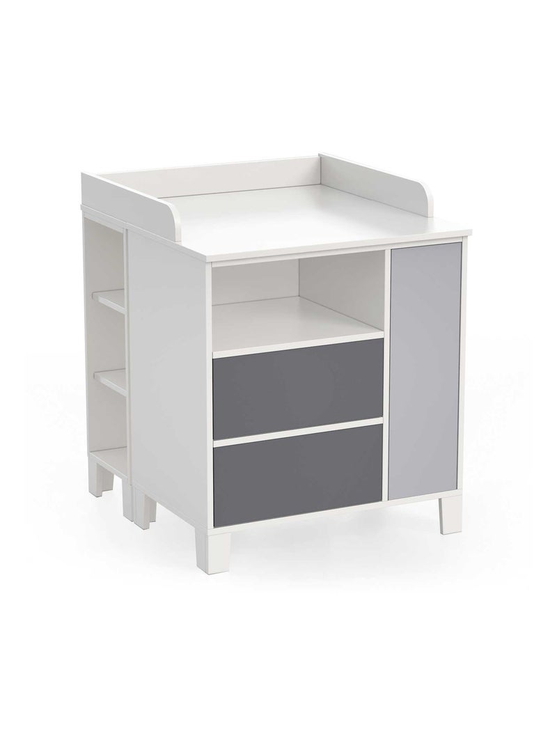 Commode à tiroirs bora Gris clair - Kiabi