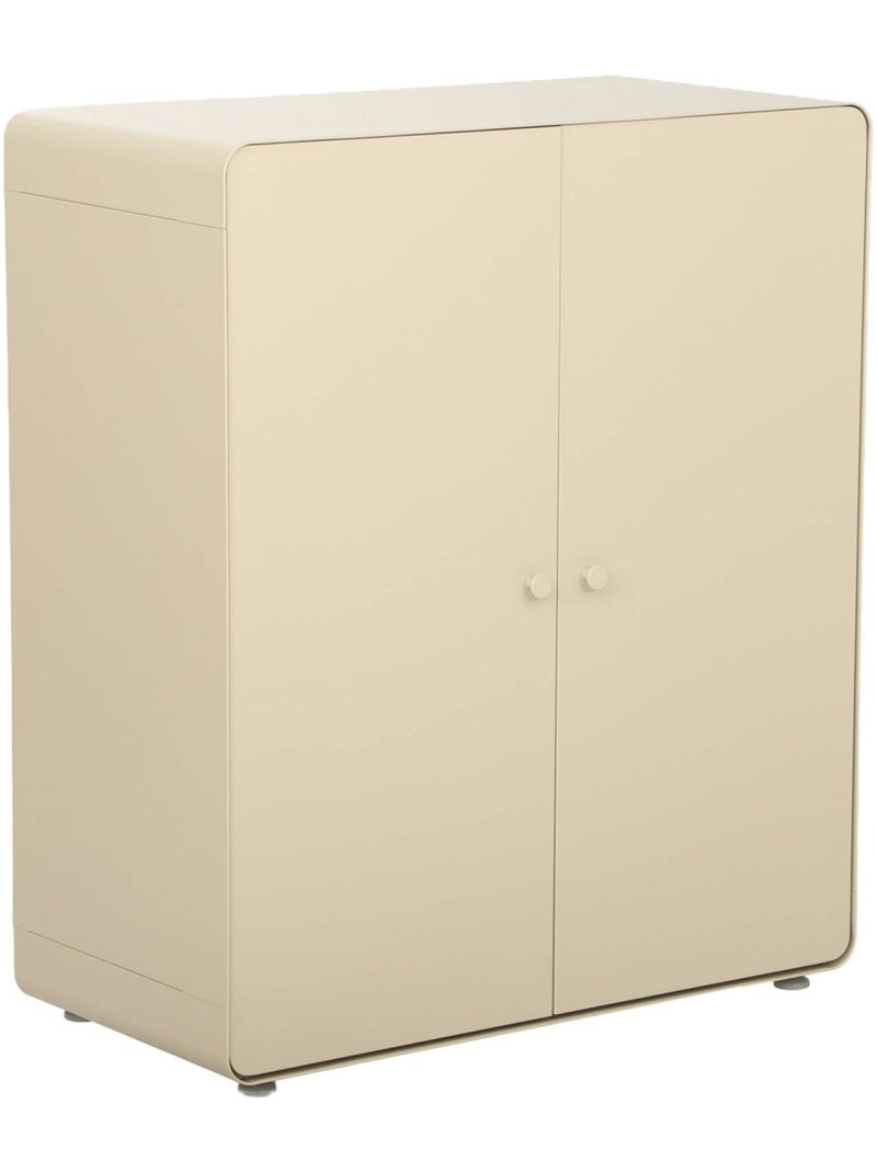 Commode armoire métal 2 portes tribeca Beige - Kiabi