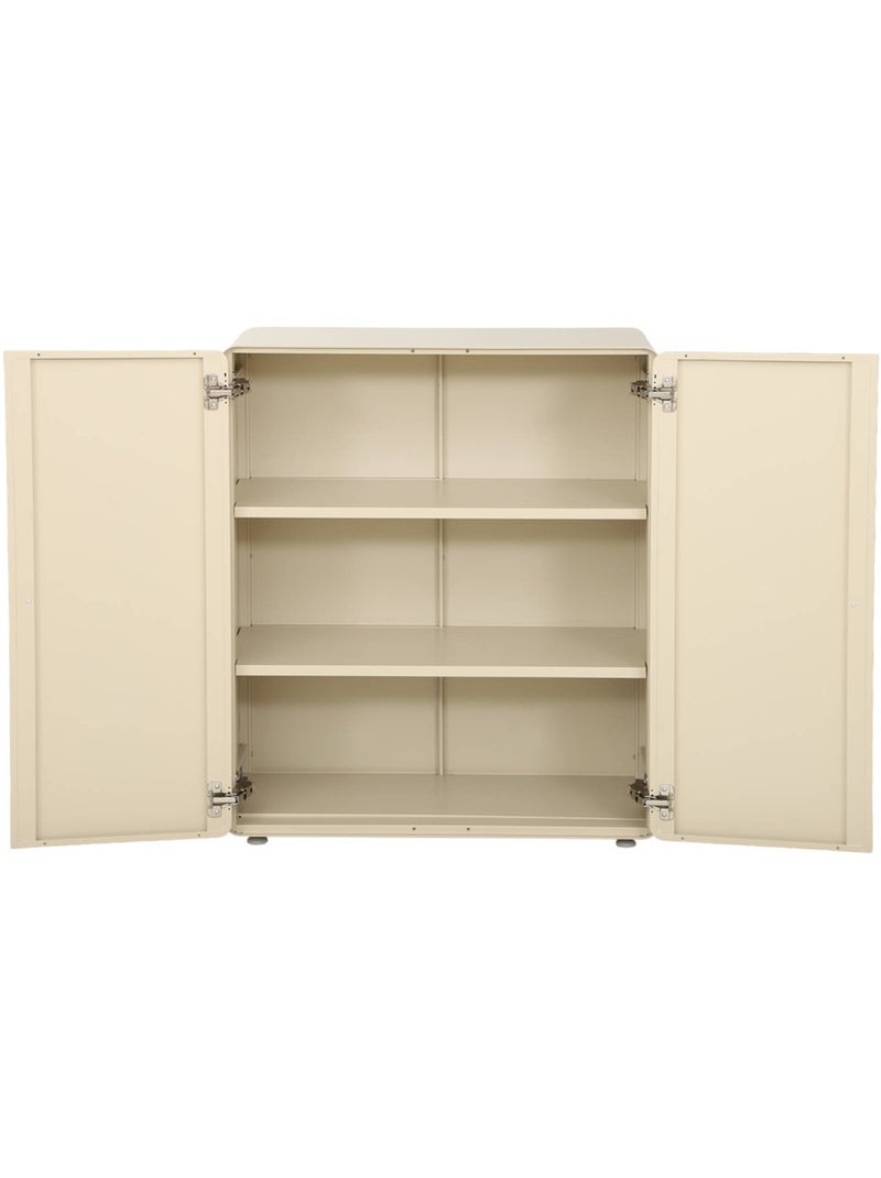 Commode armoire métal 2 portes tribeca Beige - Kiabi