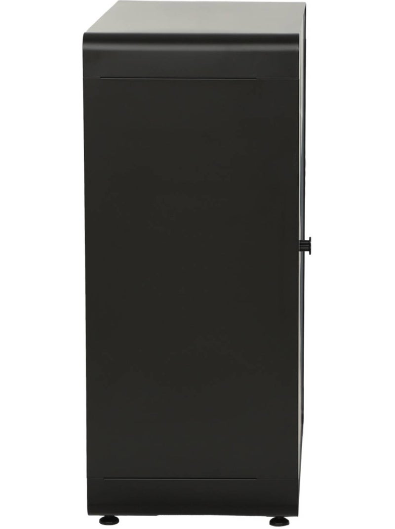 Commode armoire métal 2 portes tribeca Noir - Kiabi