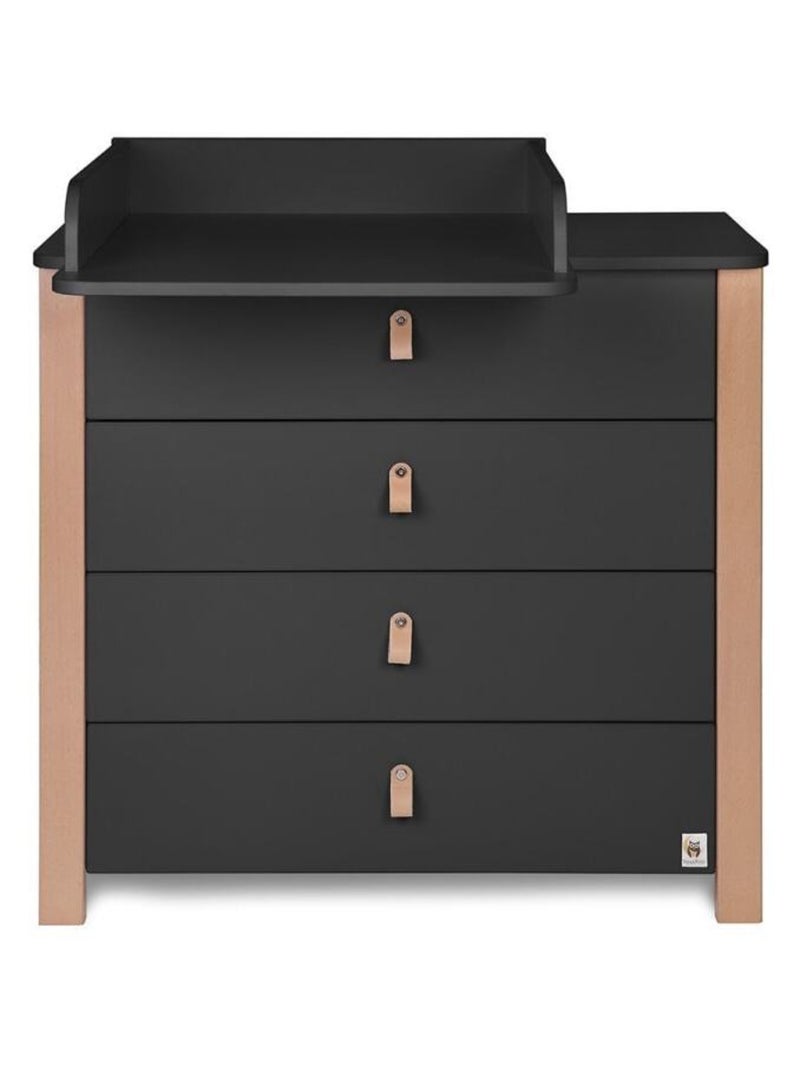 Commode avec plan à langer YappyÉtude gris anthracite - Kiabi