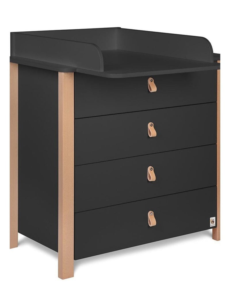 Commode avec plan à langer YappyÉtude gris anthracite - Kiabi