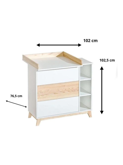 Commode avec table à langer Nordik - Kiabi