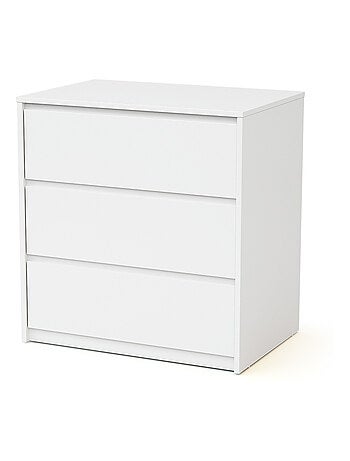 Commode bébé 3 tiroirs bois avec plan à langer 50 cm UNO