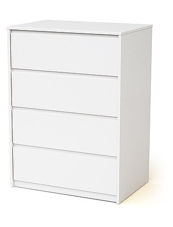 Commode bébé 4 tiroirs en bois avec plan à langer en bois 50 cm UNO