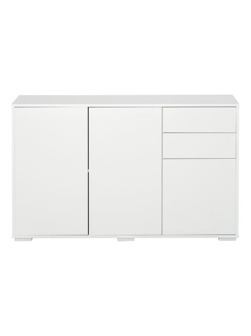 Commode buffet 2 tiroirs 3 portes 117 x 36 x 74 cm - Kiabi