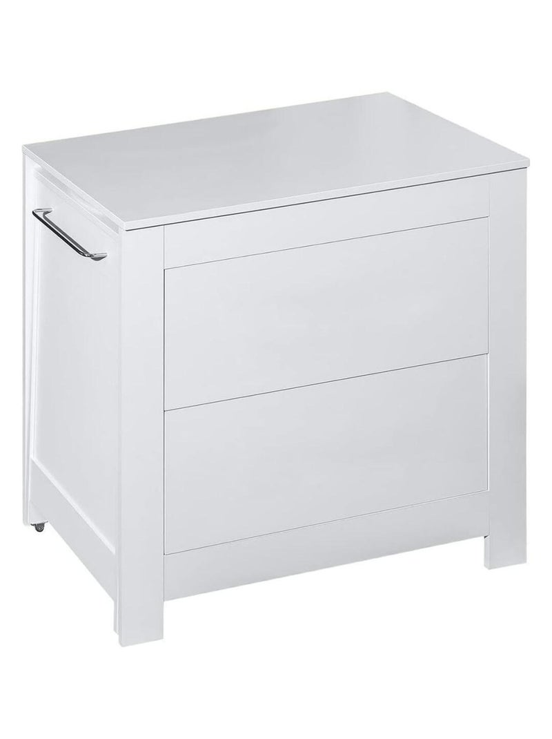 Commode de bain avec plan à langer Blanc - Kiabi