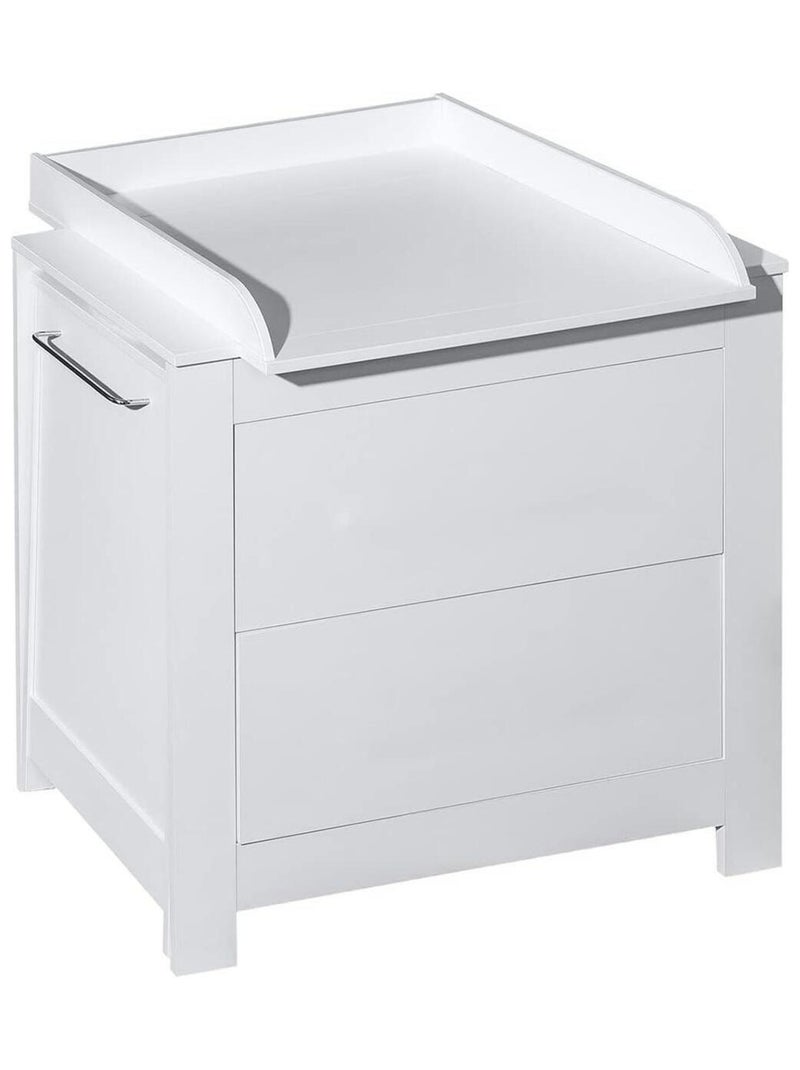 Commode de bain avec plan à langer Blanc - Kiabi