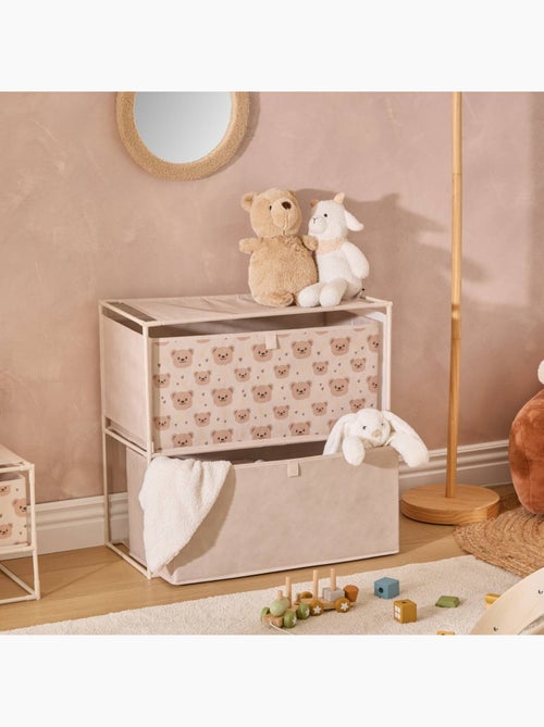 Commode enfant 2 tiroirs imprimé ourson tissa - Kiabi Commode enfant 2 tiroirs imprimé ourson tissa - Kiabi