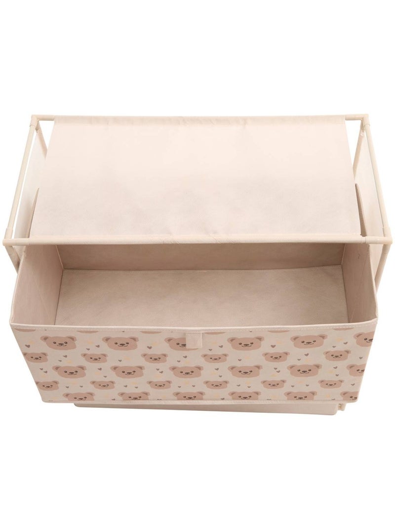 Commode enfant 2 tiroirs imprimé ourson tissa Beige - Kiabi