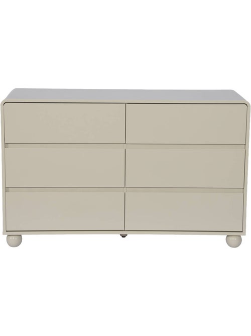 Commode enfant décor bois laqué 6 tiroirs noushka - Kiabi Commode enfant décor bois laqué 6 tiroirs noushka - Kiabi