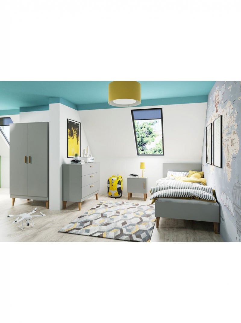 Commode Enfant style scandinave Gris - Kiabi
