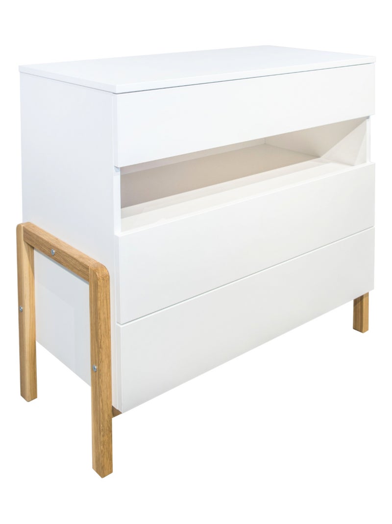 Commode Enfant Victor Blanc Beige - Kiabi
