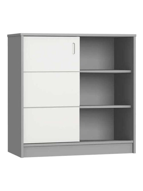 Commode java 3 niches et 1 porte coulissante - Kiabi