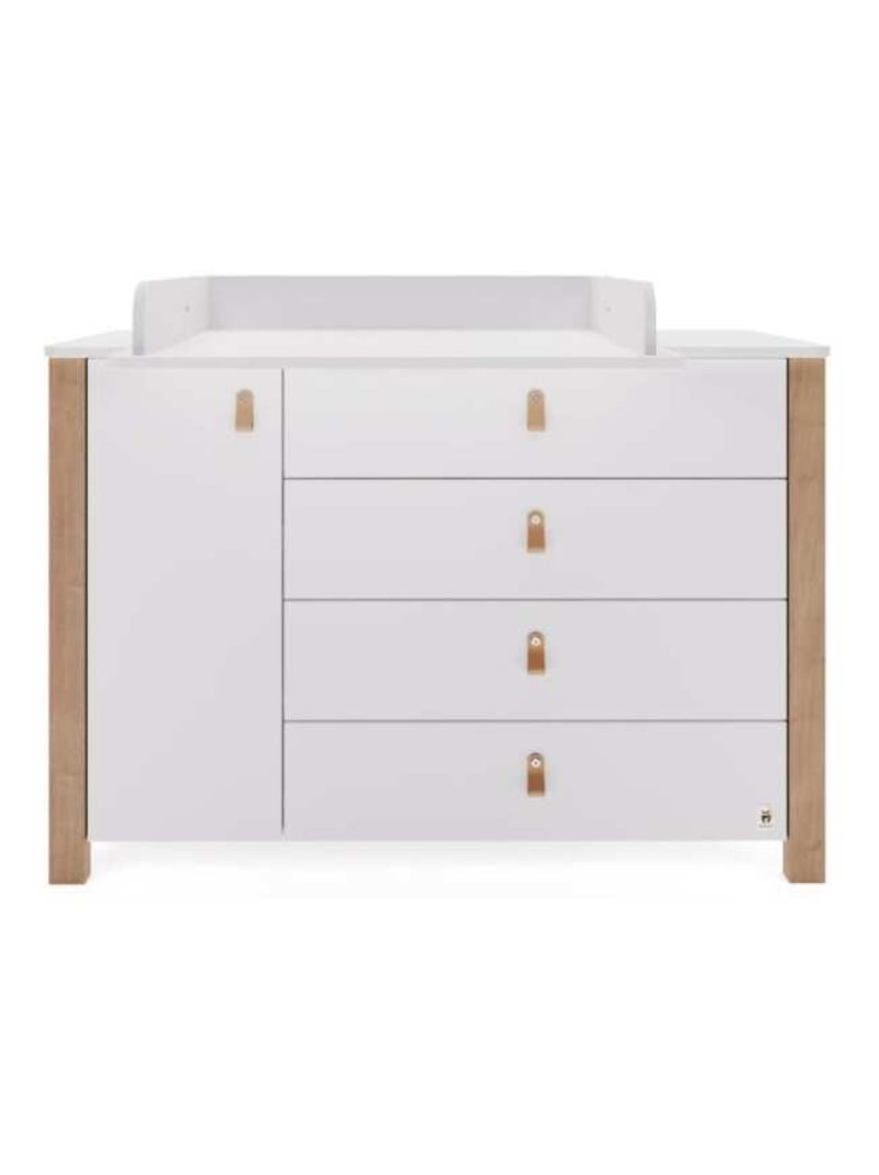 Commode large 120cm avec plan à langer YappyÉtude Blanc - Kiabi