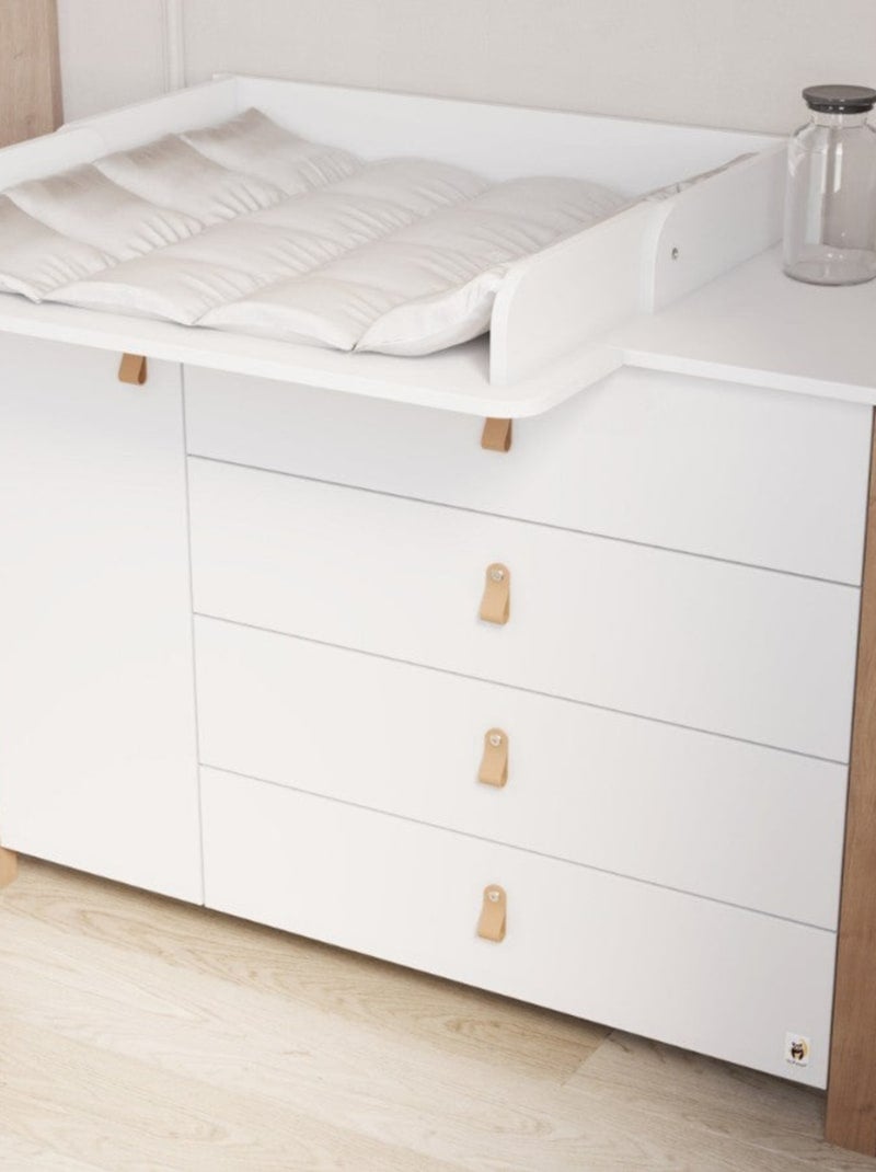 Commode large 120cm avec plan à langer YappyÉtude Blanc - Kiabi