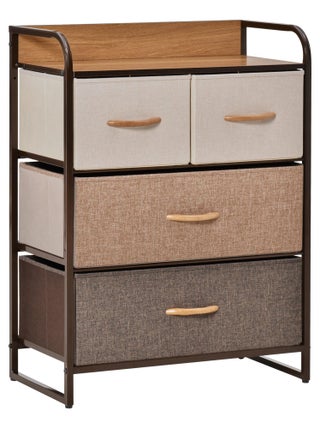 Commode meuble de rangement 4 tiroirs 58 x 29 x 78,5 cm
