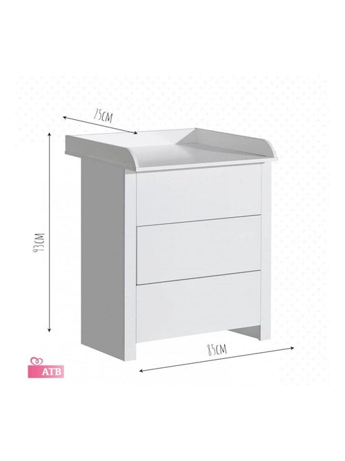 Commode table à langer Basic - Kiabi