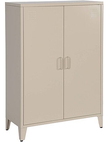 Commode/armoire industrielle métal 2 portes soho