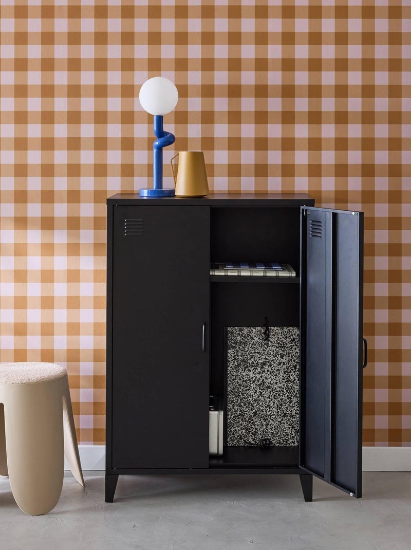 Commode/armoire industrielle métal 2 portes Soho Noir - Kiabi