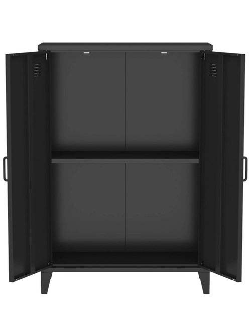 Commode/armoire industrielle métal 2 portes Soho - Kiabi