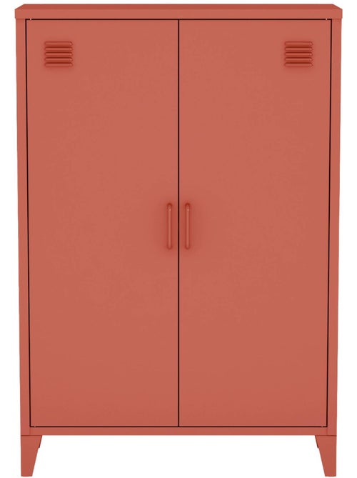 Commode/armoire industrielle métal 2 portes Soho - Kiabi Commode/armoire industrielle métal 2 portes Soho - Kiabi