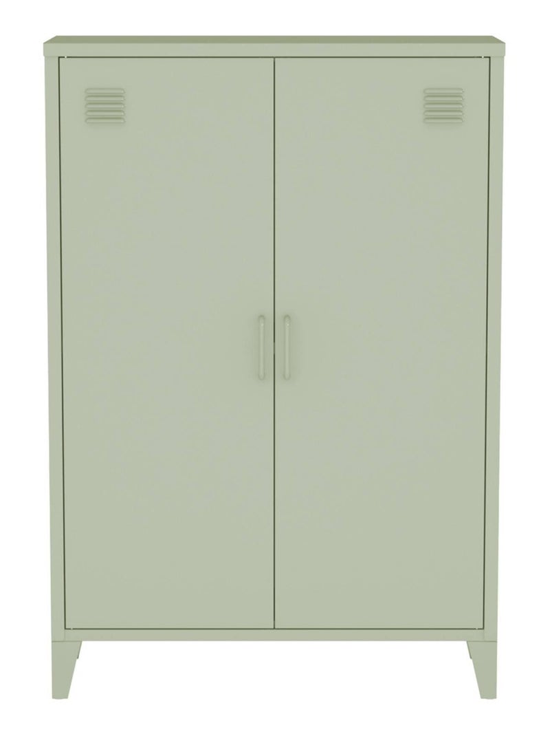 Commode/armoire industrielle métal 2 portes Soho Vert clair - Kiabi
