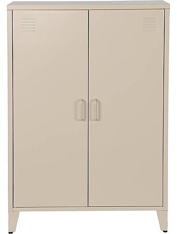 Commode/armoire métal 2 portes (lot de 2) soho