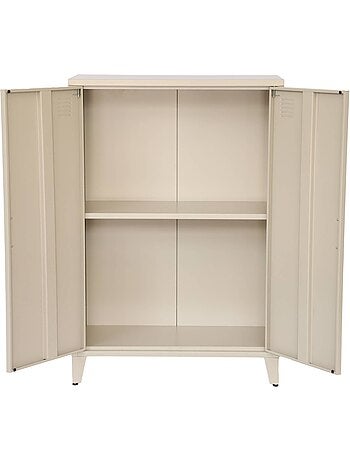 Commode/armoire métal 2 portes (lot de 2) soho