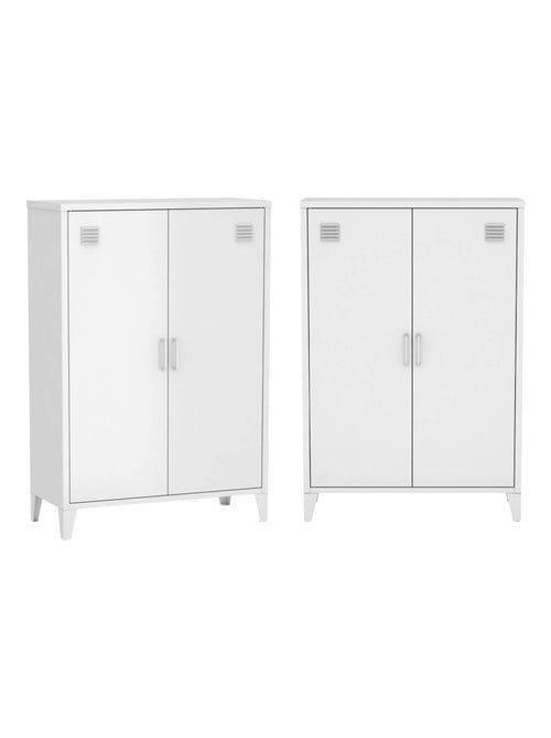 Commode/armoire métal 2 portes (lot de 2) Soho - Kiabi