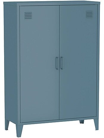 Commode/armoire métal 2 portes (lot de 2) soho