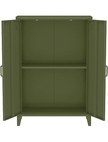Commode/armoire métal 2 portes (lot de 2) soho