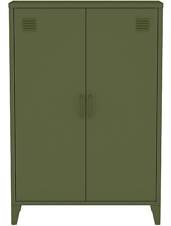 Commode/armoire métal 2 portes (lot de 2) soho