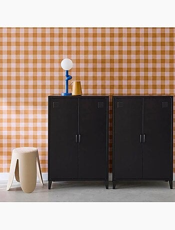 Commode/armoire métal 2 portes (lot de 2) Soho