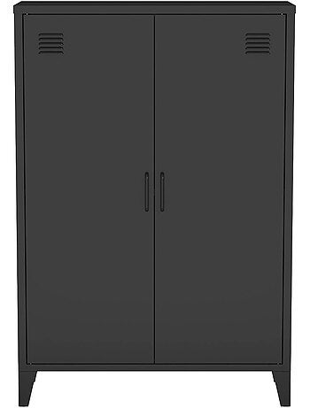 Commode/armoire métal 2 portes (lot de 2) Soho