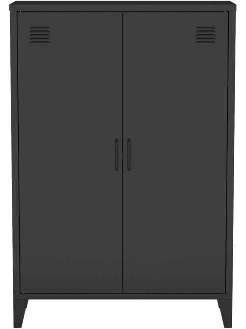 Commode/armoire métal 2 portes (lot de 2) Soho - Kiabi