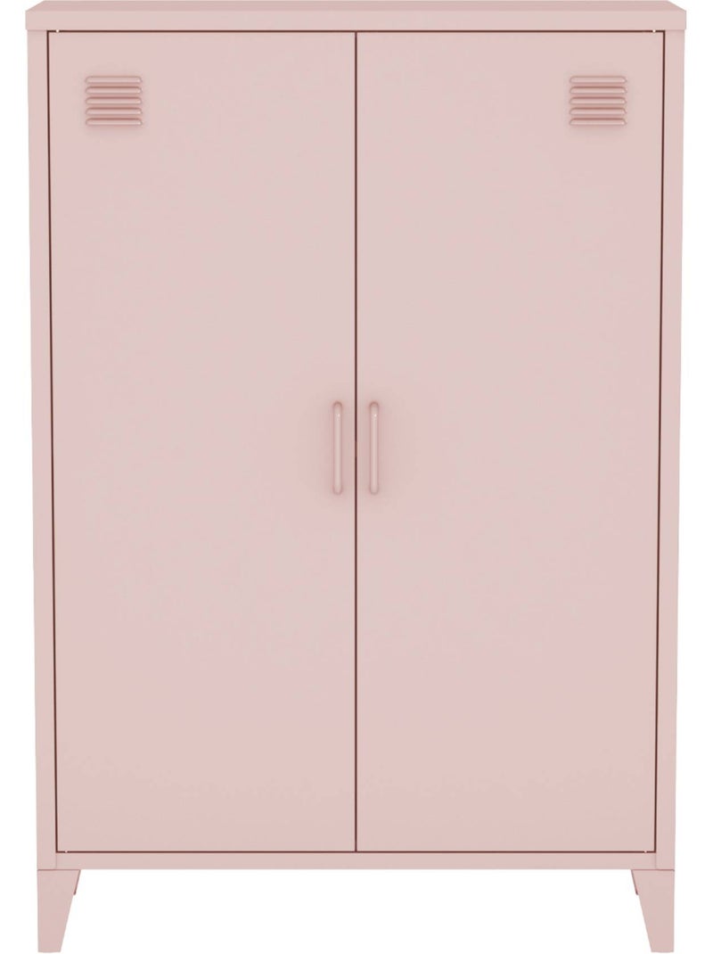 Commode/armoire métal 2 portes (lot de 2) Soho Rose - Kiabi