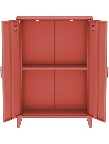 Commode/armoire métal 2 portes (lot de 2) soho