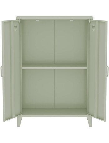 Commode/armoire métal 2 portes (lot de 2) soho