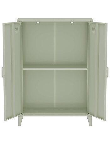 Commode/armoire métal 2 portes (lot de 2) soho