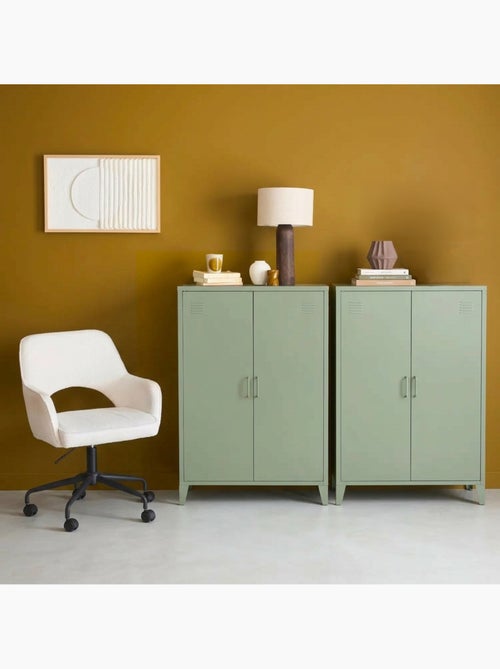 Commode/armoire métal 2 portes (lot de 2) Soho - Kiabi Commode/armoire métal 2 portes (lot de 2) Soho - Kiabi