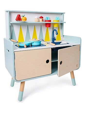 Commode/Cuisine enfant équipée 2 en 1 en bois PLAY FURNITURE