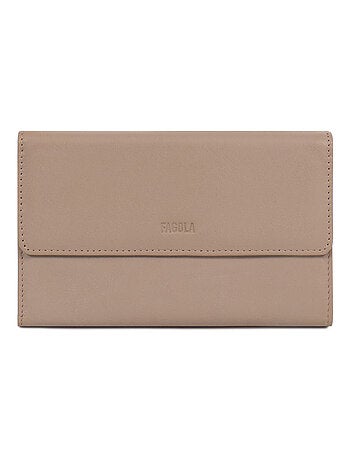 Compagnon de voyage - 2 volets - Stop RFID - Cuir Émy | FAGOLA