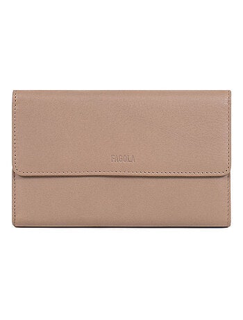 Compagnon de voyage - 2 volets - Stop RFID - Cuir Émy | FAGOLA