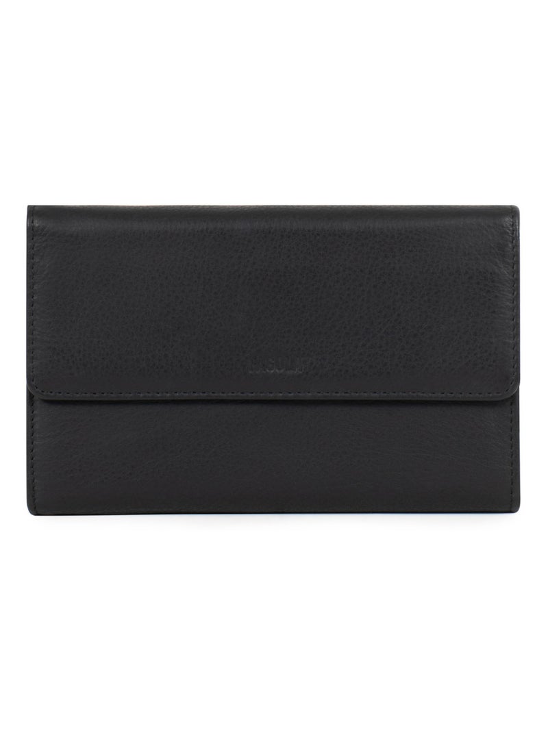 Compagnon de voyage - 2 volets - Stop RFID - Cuir Noir - Kiabi