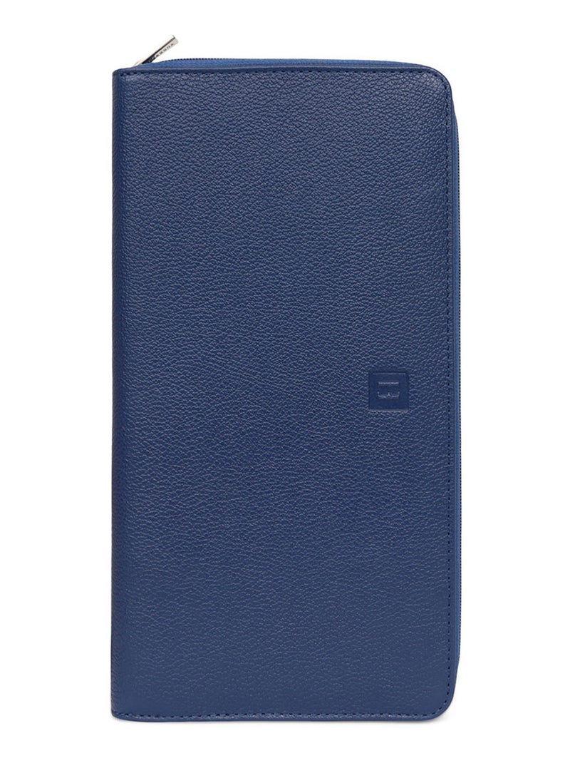 Compagnon de voyage  1 volet  Cuir CONFORT Bleu - Kiabi
