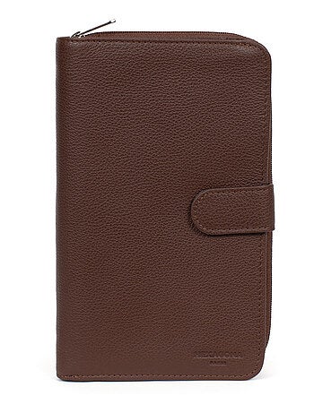 Compagnon de voyage 1 volet cuir confort hexagona