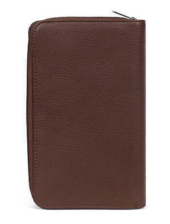Compagnon de voyage 1 volet cuir confort hexagona