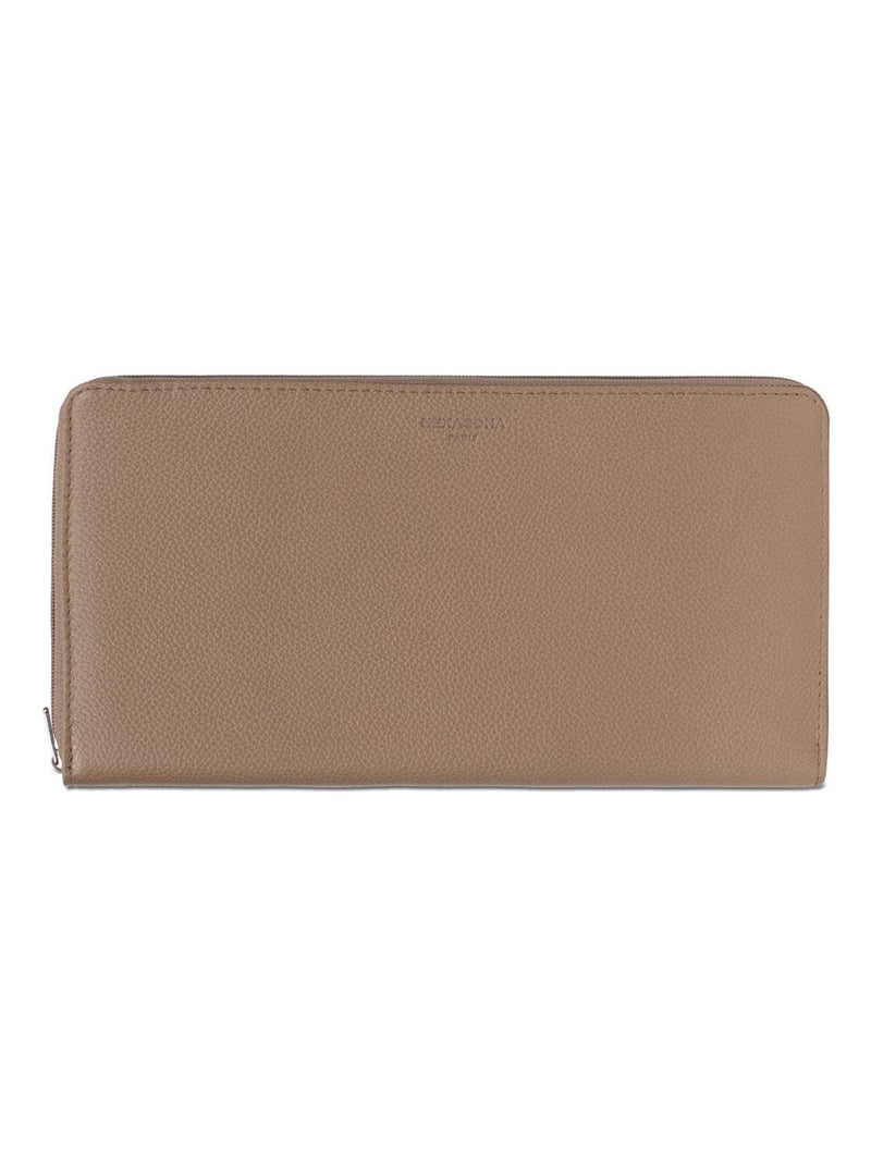 Compagnon de voyage  1 volet  Cuir CONFORT Marron clair - Kiabi