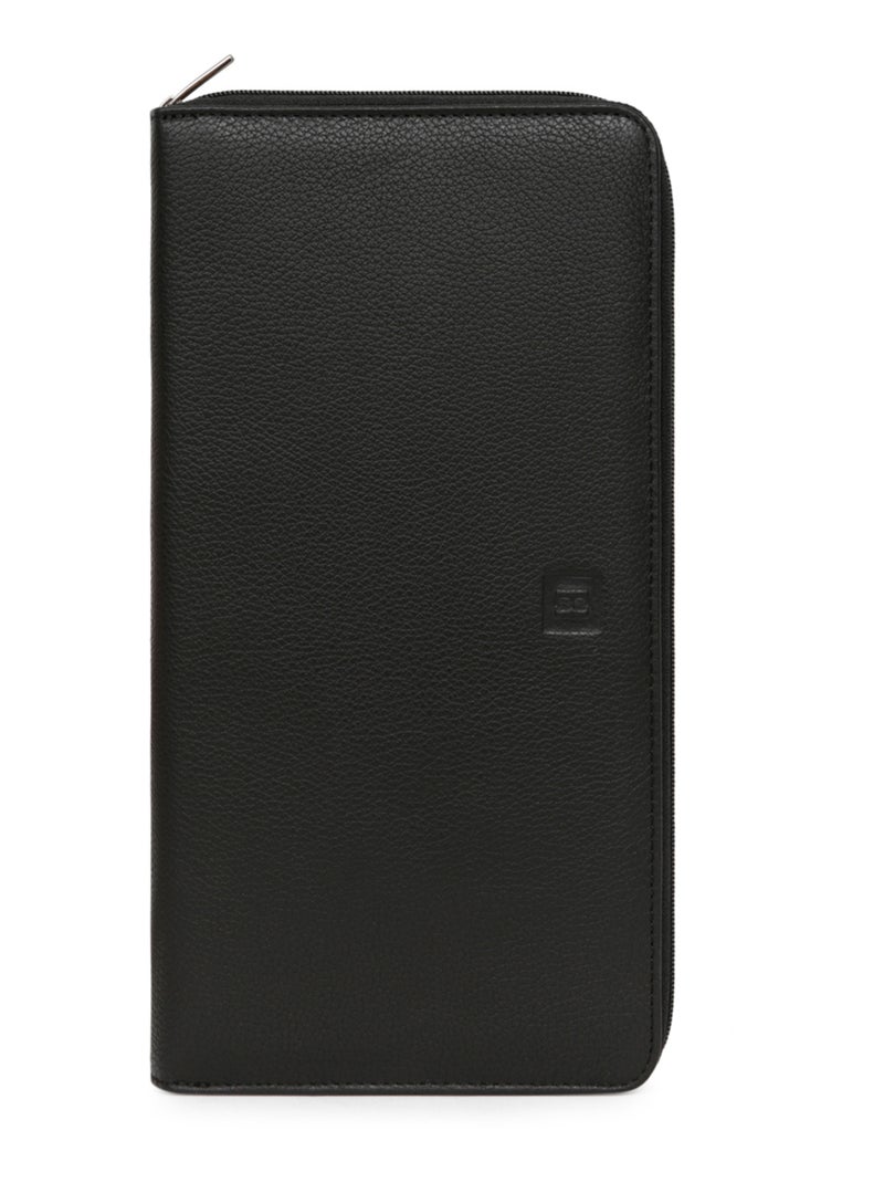 Compagnon de voyage  1 volet  Cuir CONFORT Noir - Kiabi